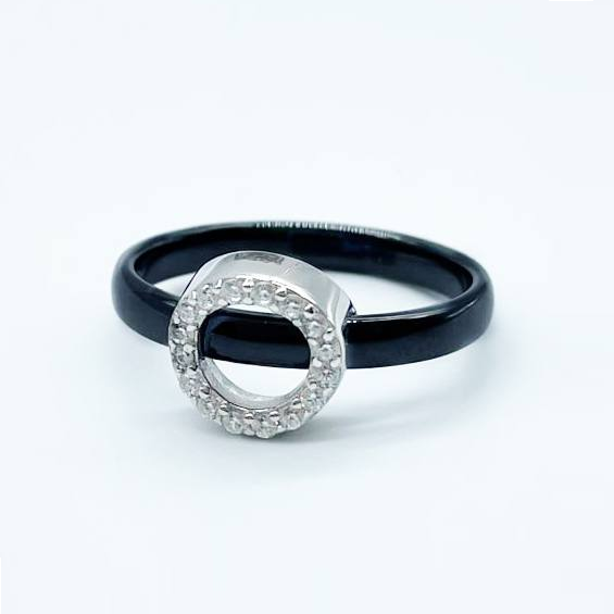 Срібна каблучка, Розмір 14,5, Вага: 2.5 г