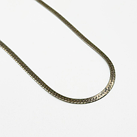 Срібний ланцюжок, плетіння Плоска стрічка