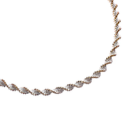 Срібний ланцюжок позолочений, плетіння Магія твіст (Ребекка), Розмір 45 см x 0,25 см, Вага: 4.7 г