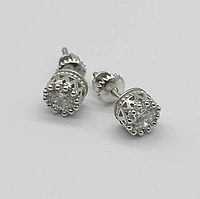 Срібні сережки зі вставкою Swarovski Zirconia