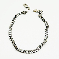 Срібний браслет, плетіння гурмет (панцир)