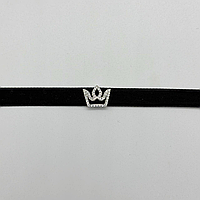 Кольє-чокер зі срібною застібкою з фіанітами