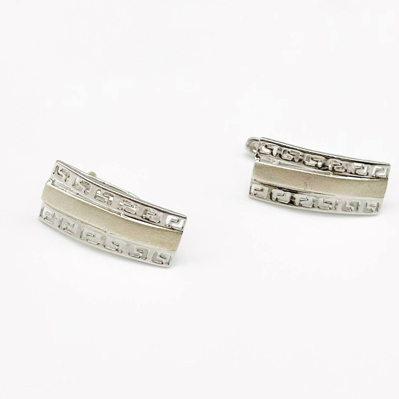 Срібні сережки позолочені з англійською застібкою