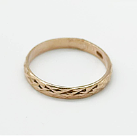 Срібна каблучка, Розмір 15,5, Вага: 1.0 г