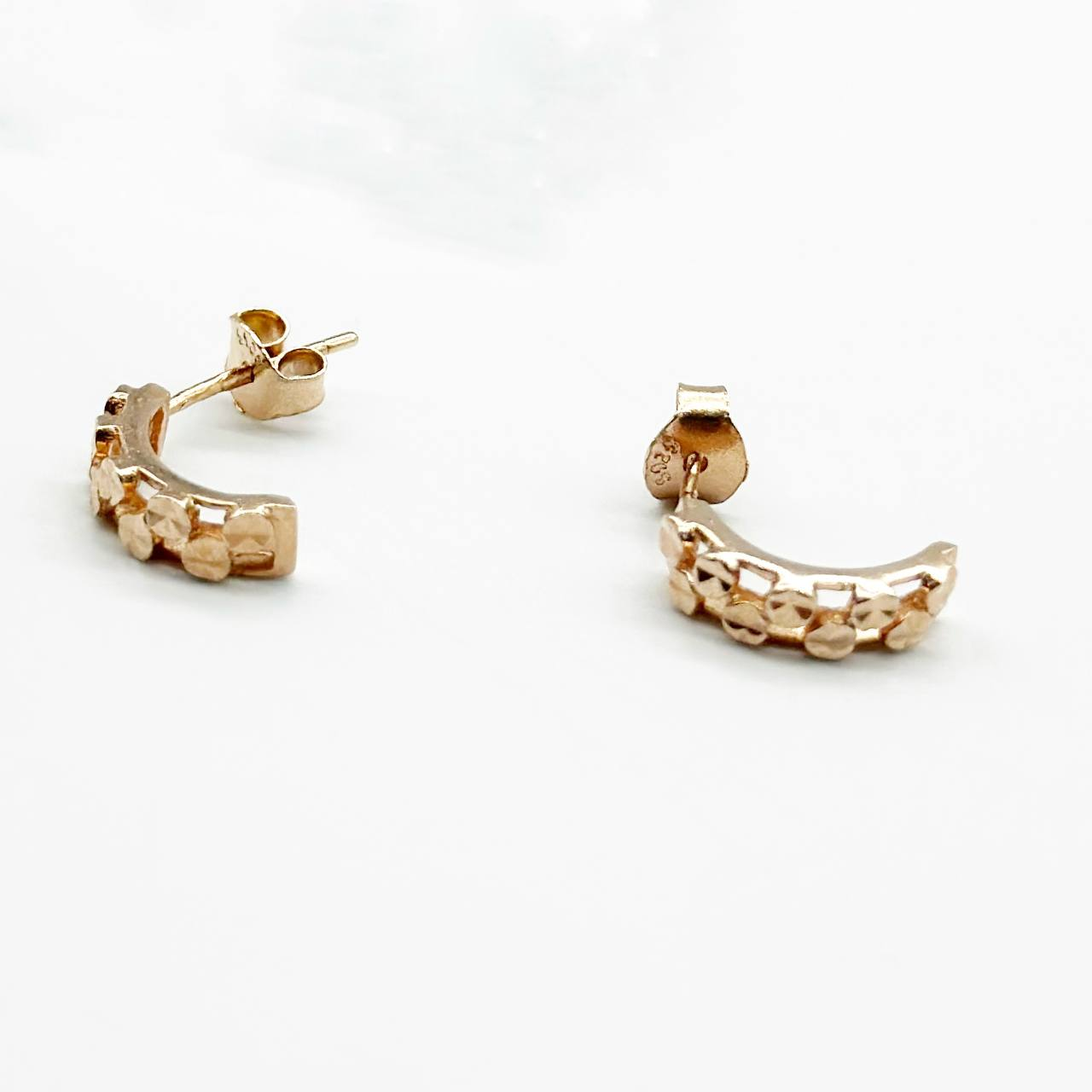 Срібні сережки позолочені