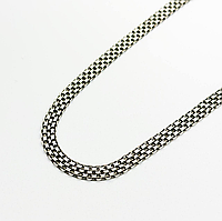 Срібний ланцюжок, плетіння Бісмарк (Подвійний якір)