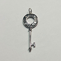 Срібна підвіска в стилі "Tiffany" з фіанітами