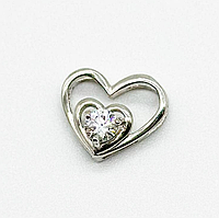 Срібна підвіска зі вставкою Swarovski Zirconia