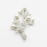 Срібна брошка