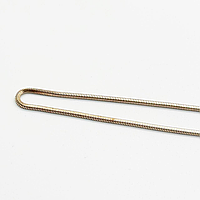 Срібний ланцюжок з позолотою, плетіння Снейк класичний, Розмір 50 см x 0,15 см, Вага: 5.7 г