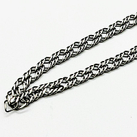 Срібний ланцюжок, плетіння Потрійний ромб