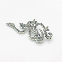 Срібна брошка