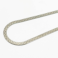 Срібний ланцюжок, плетіння Плоска стрічка