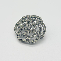 Срібна брошка