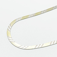 Срібний ланцюжок з позолотою