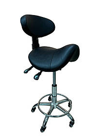 СТІЛЕЦЬ МАЙСТРА СІДЛО з регульованою  СПИНКОЮ DS-867 BLACK