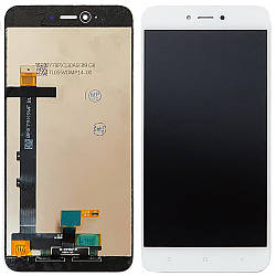 Дисплей (екран) Xiaomi Redmi Note 5A 2/16 Gb MDG6 з тачскріном (білий Оригінал)