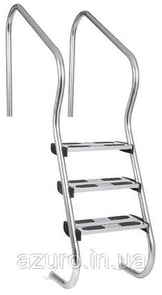Сходи для басейну Hayward EAF4 Easy access (4 сходинки), для широкого борту, AISI-316, фото 1