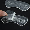 Силіконові наклейки задники на п'ятки, прозорі устілки для взуття від натирання п'яти, фото 3