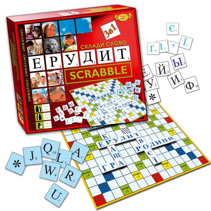 Гра настільна Scrabble Склади слово Ерудит