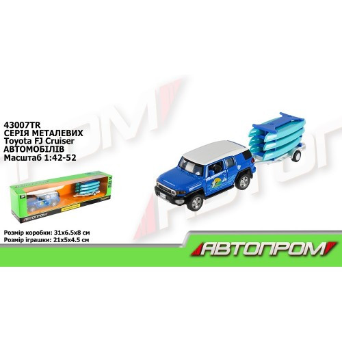 АВТОПРОМ Машина метал 43007TR 1:43 Toyota FJ відкр.двері короб.28х8х6.5см