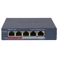 Комутатор 4 порти керований Hikvision DS-3E1105P-EI/V2 POE