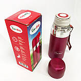 Термос Con Brio CB-381 Gold 0,35л, Термос для питної води, Якісний термос для дому. Колір: рожевий, фото 7