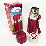 Термос Con Brio CB-381 Gold 0,35л, Термос для питної води, Якісний термос для дому. Колір: рожевий, фото 9