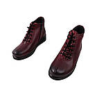 Черевики жіночі Kesim бордові натуральна шкіра, 41, фото 5