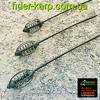 🇺🇦 Рибальська Годівниця "Арбуз - Long" , вага 40 грамів (колір хакі-зелений) 🇺🇦