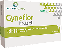 Gyneflor boulardii 8 млрд пробіотиків для відновлення після антибіотиків 20 капсул Нутріфарму