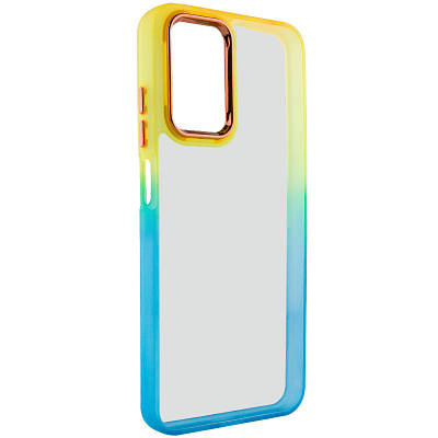 Чохол TPU+PC Fresh sip series для Samsung Galaxy A15 4G/5G TPU+PC, Бірюзовий / Оранжевий