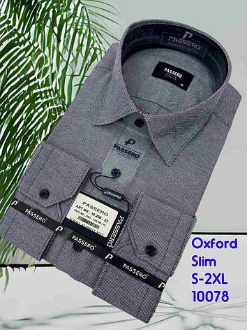 Сорочка з довгим рукавом Passero slim оксфорд- mod.15200, color 29, фото 1