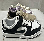 Модні кросівки дитячі аналогpuma бежевий 28-29, фото 6