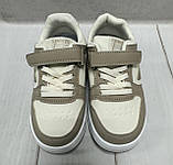 Модні кросівки дитячі аналогpuma бежевий 28-29, фото 4