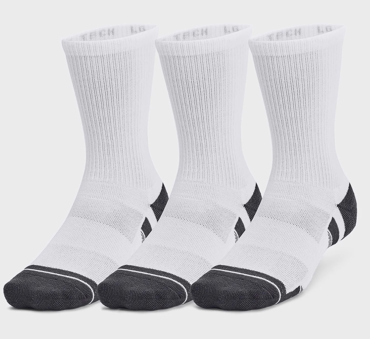 Шкарпетки UA Performance Tech 3pk Crew білий Уні LG, фото 1