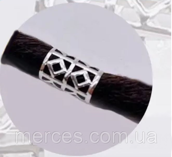 Кільця затискачі для кісок 25шт. пірсинг срібні кліпси алюмінієві прикраси для афрокос модні аксесуари для зачісок дред, фото 1