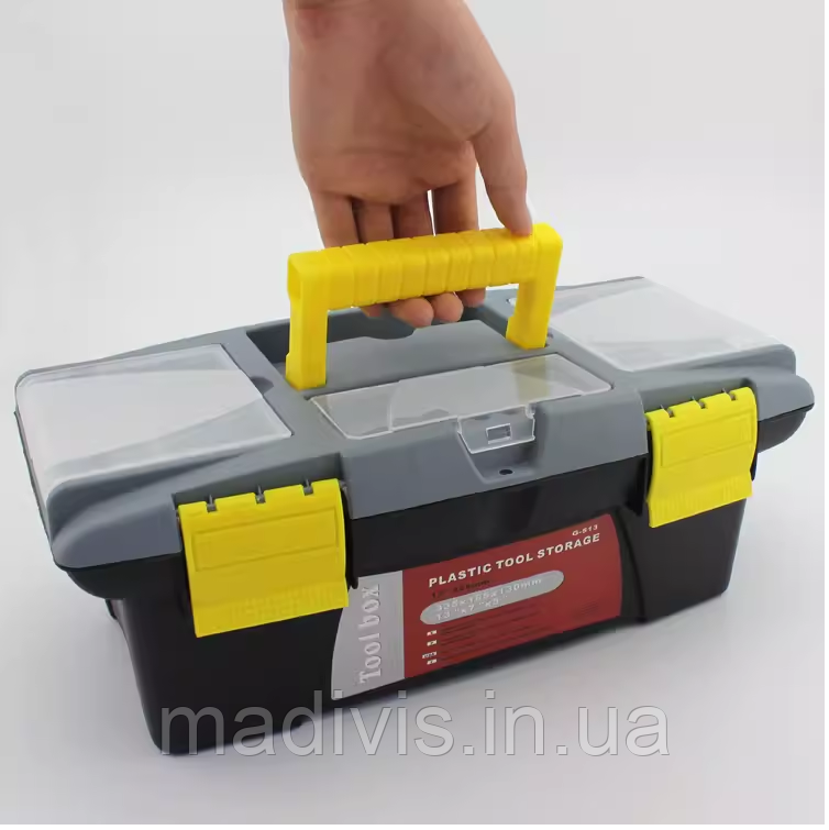 Універсальний пластиковий органайзер G-513 для інструментів 13" (33,5 х 18,5 х 13 см.), фото 1