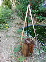 Тринога металева для багаття, з чохлом. Похідна, туристична. 1000 с