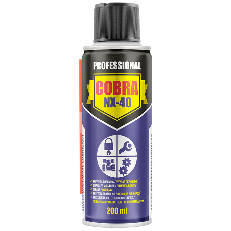 Спрей багатофункціональний,MULTIFUNCTIONAL LUBRICANT COBRA NX-40,200 ml (24шт.) (3403 19 80 90 )