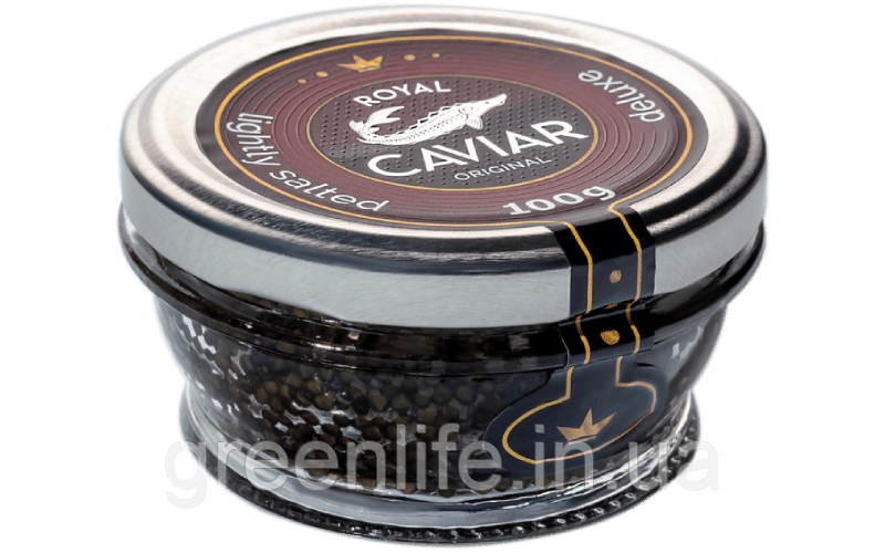 Ікра зерниста осетра забійна ROYAL CAVIAR - DE LUXE 100 гр