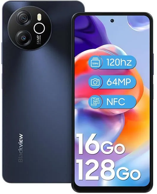 Смартфон Blackview SHARK 8 Grey 8/128GB NFC Helio G99 6.78" дюйма 120Hz + стекло