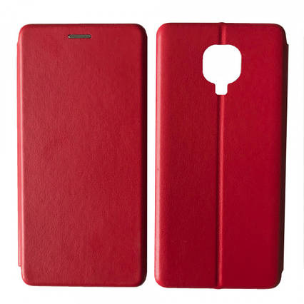Шкіряний чохол-книжка Xiaomi Redmi Note 9S 9PRO Червоний, фото 1