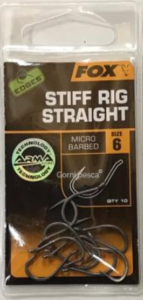 Коропові гачки Fox Edges Armapoint Stiff Rig straight #6