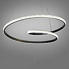 Сучасна світлодіодна підвісна люстра 64 Вт колір каркасу чорний D-6912BK, фото 2