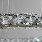 Кришталева підвісна світлодіодна LED люстра 55 Вт з пультом управління колір каркасу золотий D-8317-6W/480+340G, фото 4