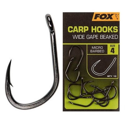 Гачки Fox Carp Hooks Wide Gape size 4
