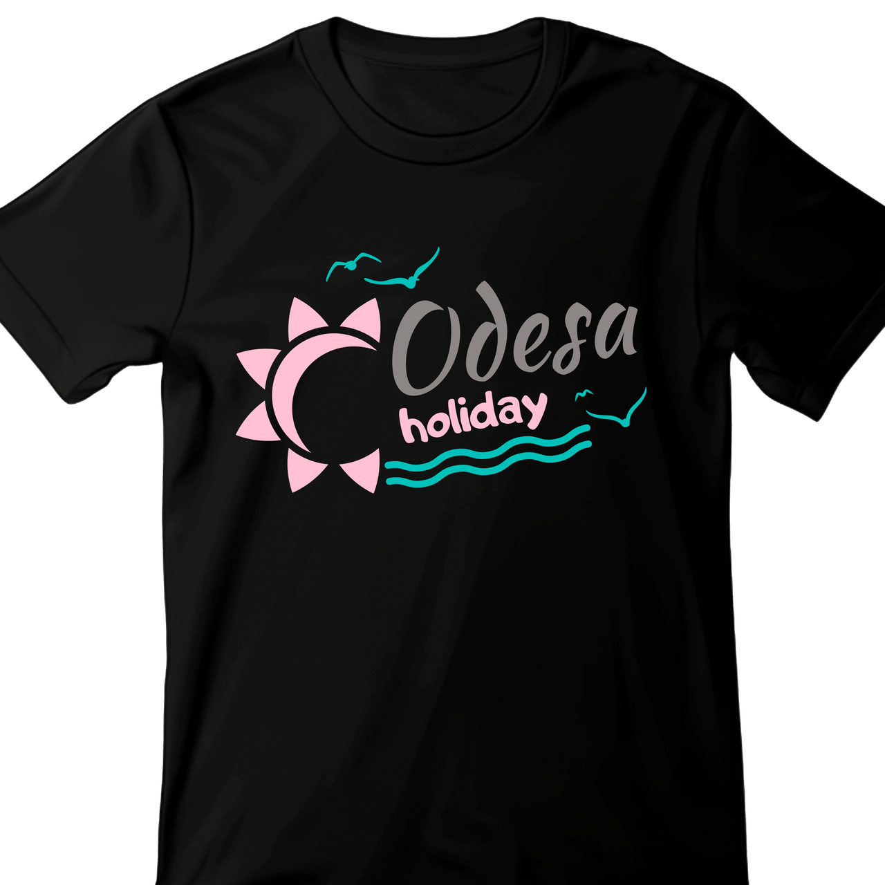 Футболка унісекс Stedman з принтом "Odesa holyday"  XS чорна, фото 1