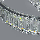 Кришталева підвісна світлодіодна люстра 80 Вт з пультом колір каркасу хром D-642/600CH, фото 3