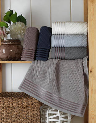 Рушники махрові Туреччина Gulcan Lux Cotton Yeni Cizigli 100% бавовна